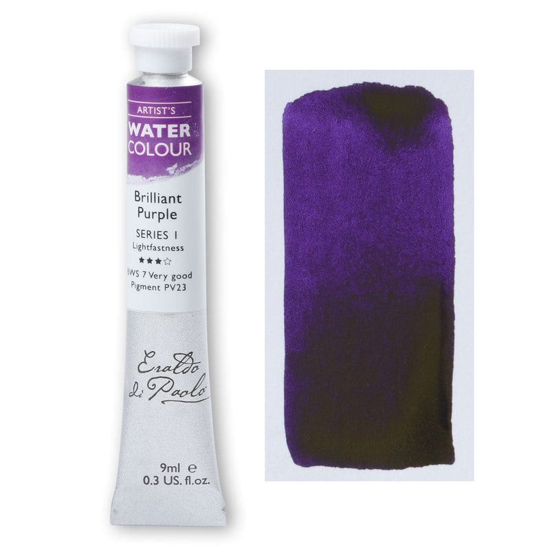 Dark Slate Blue Eraldo Di Paolo Watercolour Brilliant Purple 9ml Watercolour Paints