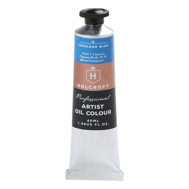 Rosy Brown Holcroft Artist Oil Paint 40ml - Cerulean Blue S4 Oil