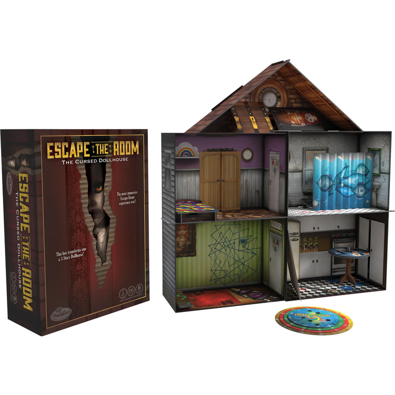 Dark Slate Gray ThinkFun - Escape Room The Cursed Dollhouse Kids Educational Games and Toys
