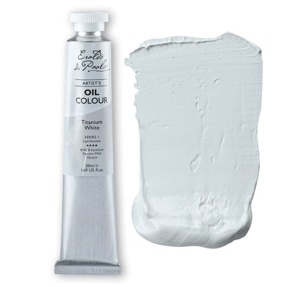 Light Gray Eraldo di Paolo Oil Paint Titanium White 50ml Oil Paints