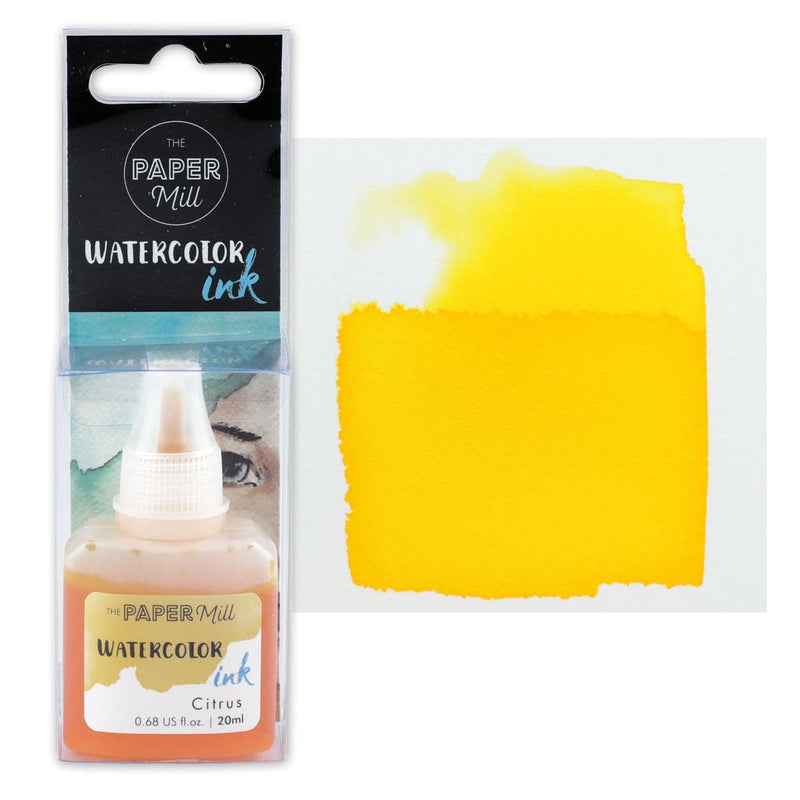 Gold The Paper Mill Watercolour Ink Citrus 20ml Inks
