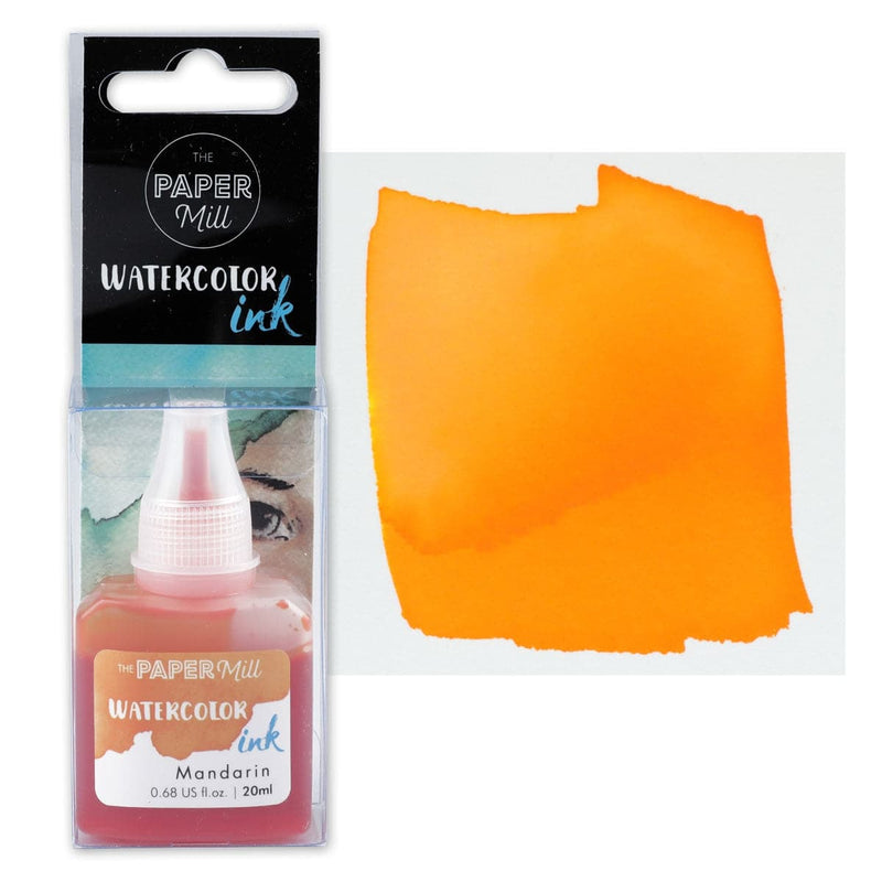 Goldenrod The Paper Mill Watercolour Ink Mandarin 20ml Inks
