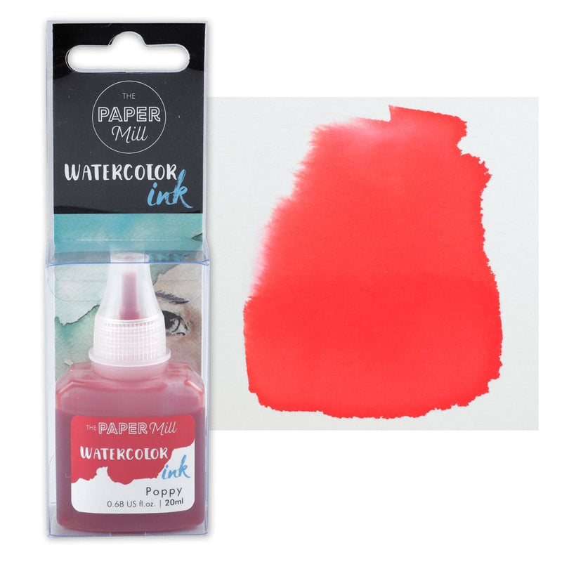 Tomato The Paper Mill Watercolour Ink Poppy 20ml Inks