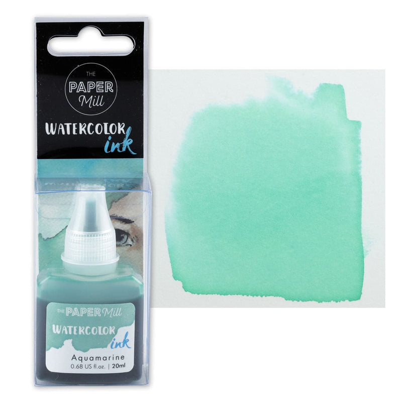 Sky Blue The Paper Mill Watercolour Ink Aquamarine 20ml Inks
