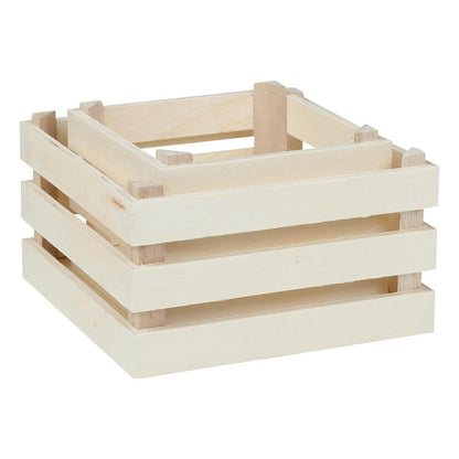 Gray Urban Crafter Plywood Crates Set Of 2 All Woodcraft