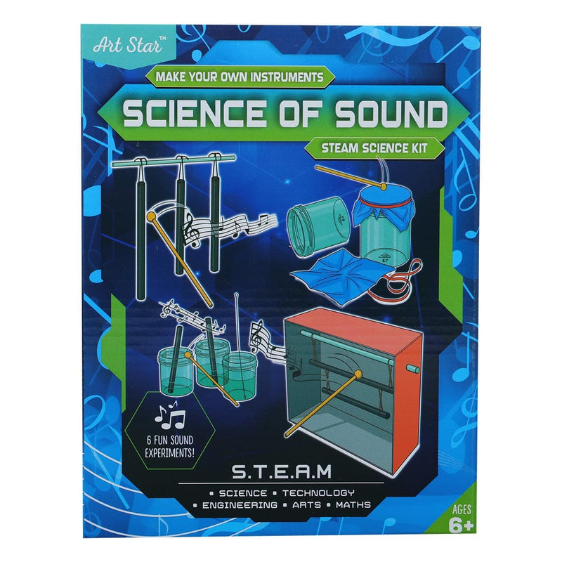 Midnight Blue Art Star Make Your Own Instruments Science of Sound STEAM Science Kit Kids STEM & STEAM Kits