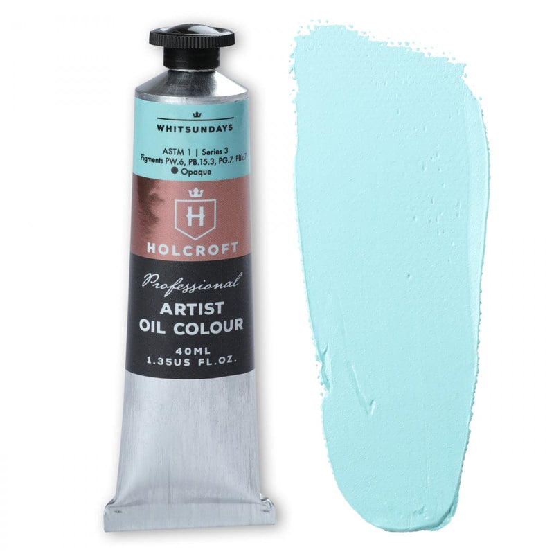 Pale Turquoise Holcroft Artist Oil Paint Whitsundays S3 40ml Oil