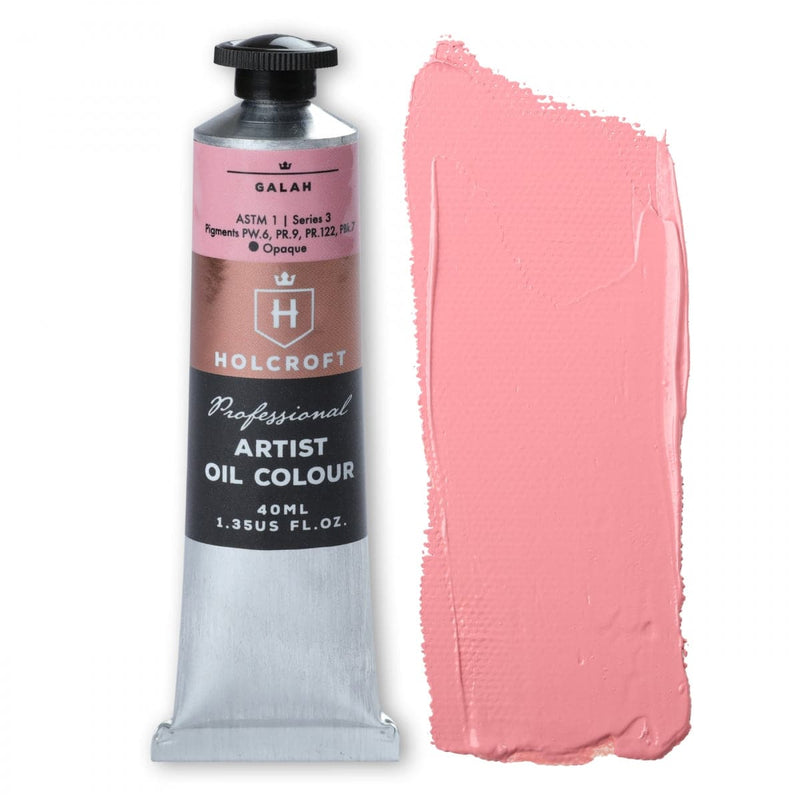Light Pink Holcroft Artist Oil Paint Galah S3 40ml Oil