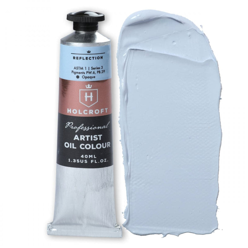 Light Steel Blue Holcroft Artist Oil Paint 40ml - Reflection S3 Oil