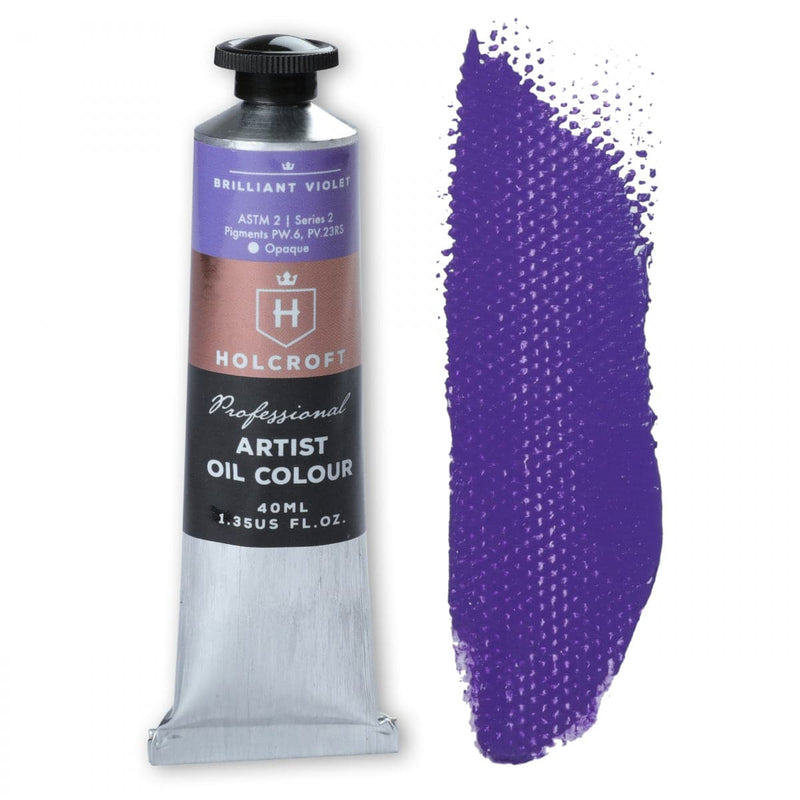 Dark Slate Blue Holcroft Artist Oil Paint Brilliant Violet S2 40ml Oil