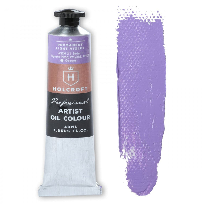 Medium Purple Holcroft Artist Oil Paint40ml-Perm Light Violet S1 Oil