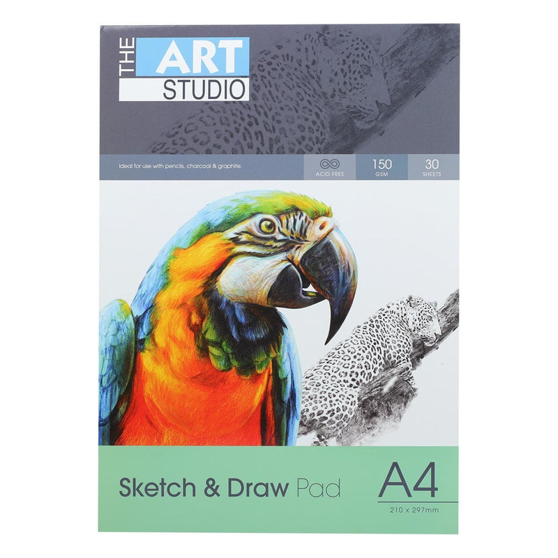 Orange Red The Art Studio Sketch & Draw 150gsm A4  30 Sheets Pads
