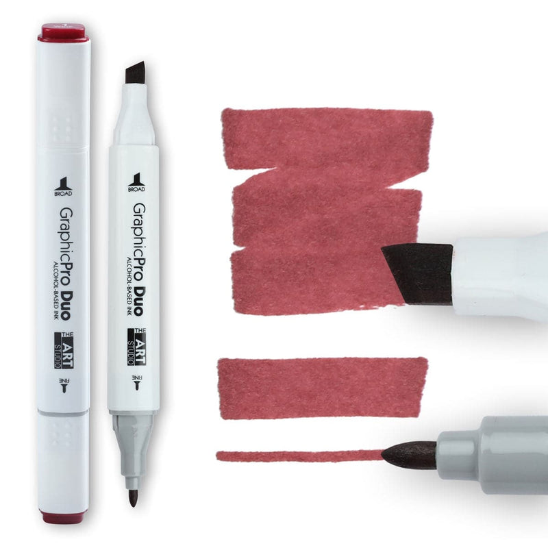 Maroon The Art Studio GraphicPro Duo Marker Wine Red Pens and Markers