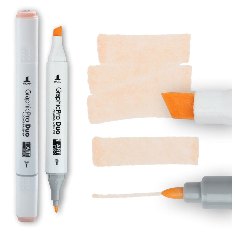 Bisque The Art Studio GraphicPro Duo Marker Salmon Pink Pens and Markers