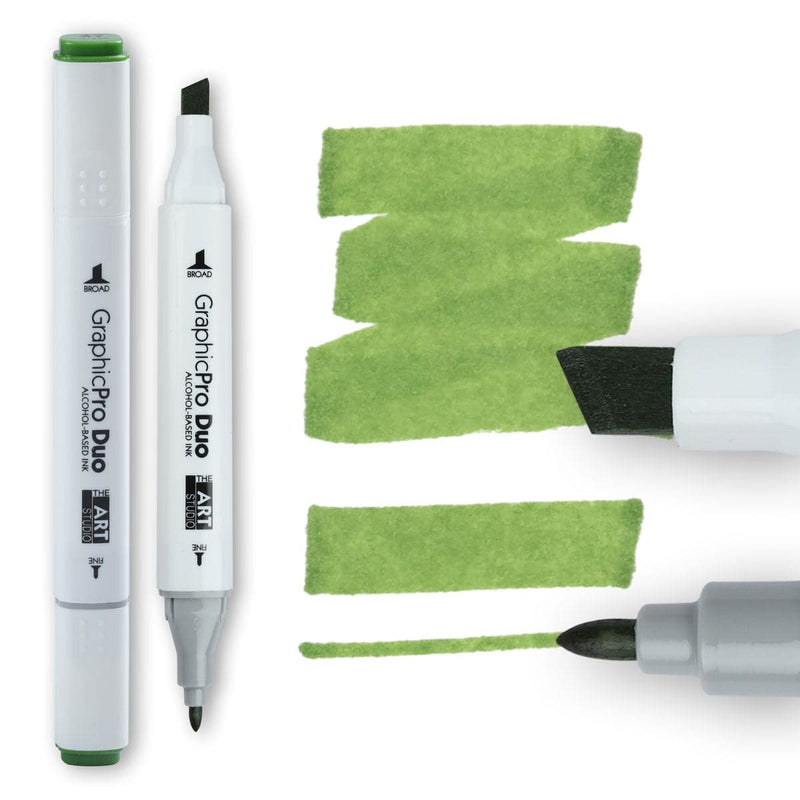 Dark Khaki The Art Studio GraphicPro Duo Marker Grass Green Pens and Markers