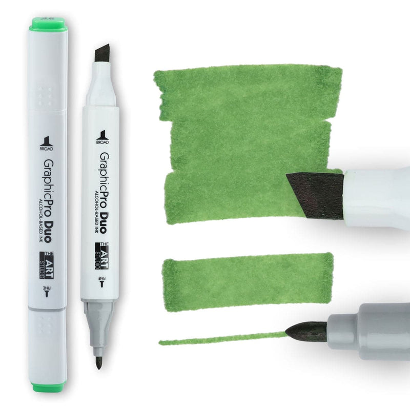 Dark Sea Green The Art Studio GraphicPro Duo Marker Vivid Green Pens and Markers