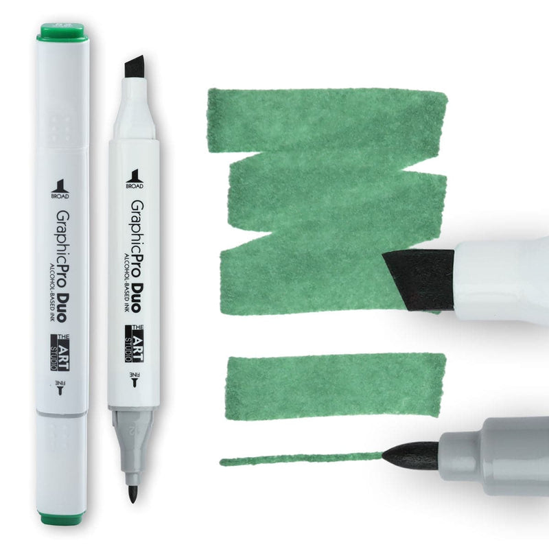 Cadet Blue The Art Studio GraphicPro Duo Marker Deep Green Pens and Markers