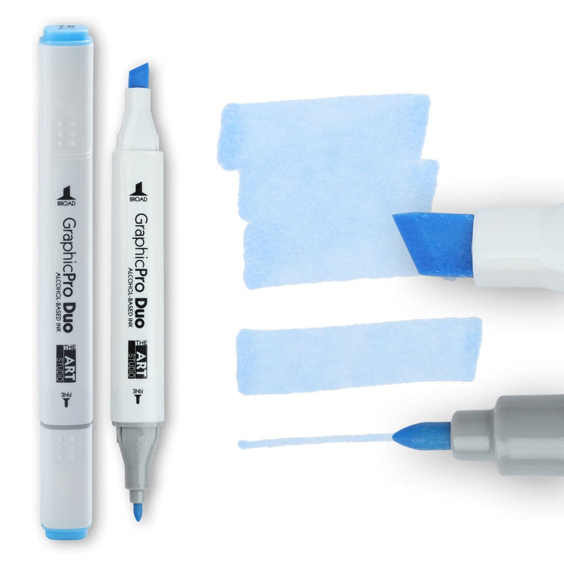 Pale Turquoise The Art Studio GraphicPro Duo Marker Sky Blue Pens and Markers