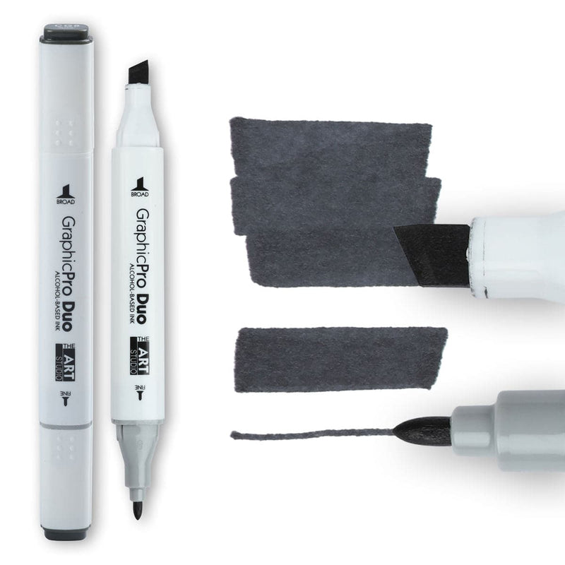 Dark Slate Gray The Art Studio GraphicPro Duo Marker Cool Grey 9 Pens and Markers