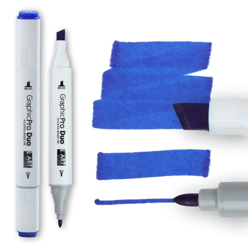 Royal Blue The Art Studio GraphicPro Duo Marker Cobalt Blue Pens and Markers