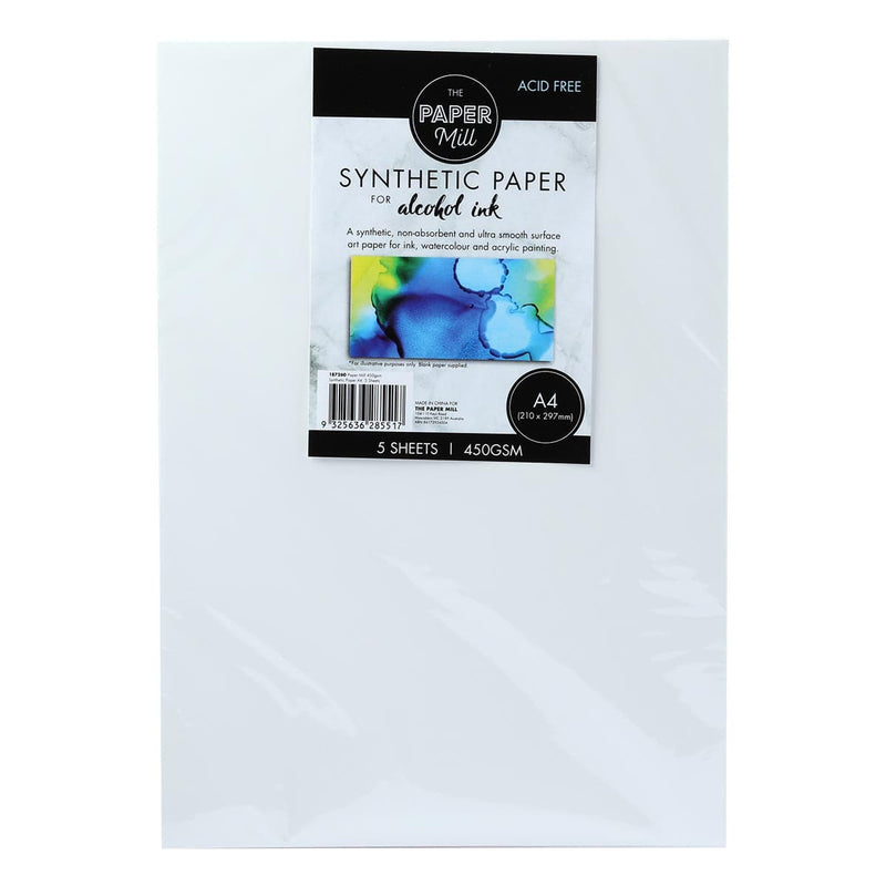 Lavender The Paper Mill A4 450gsm Synthetic Paper 5 Sheets Pads