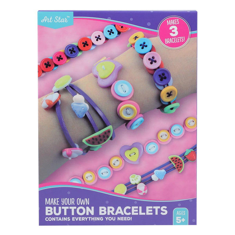 Orchid Art Star Make Your Own Easy Button Bracelets Activity Kit Kids Craft Kits