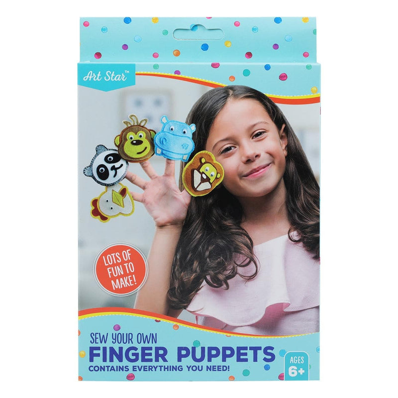 Sky Blue Art Star Make Your Own Finger Puppets Kit Kids Kits