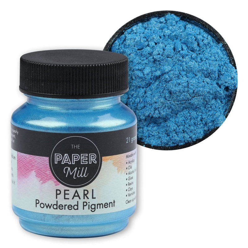 Steel Blue The Paper Mill Pearl Powdered Pigment Paradise 21g Pigments