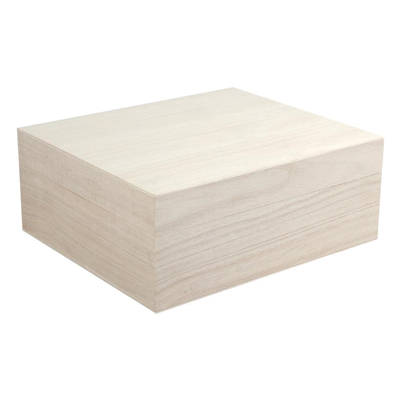 Light Gray Urban Crafter Paulownia and Plywood Rectangle Box 30 x 25.5 x 11.5cm Boxes