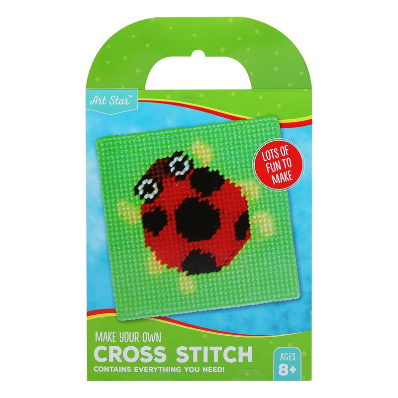 Medium Sea Green Artstar MYO Ladybird Cross Stitch Kit Makes 1 Kids Craft Kits