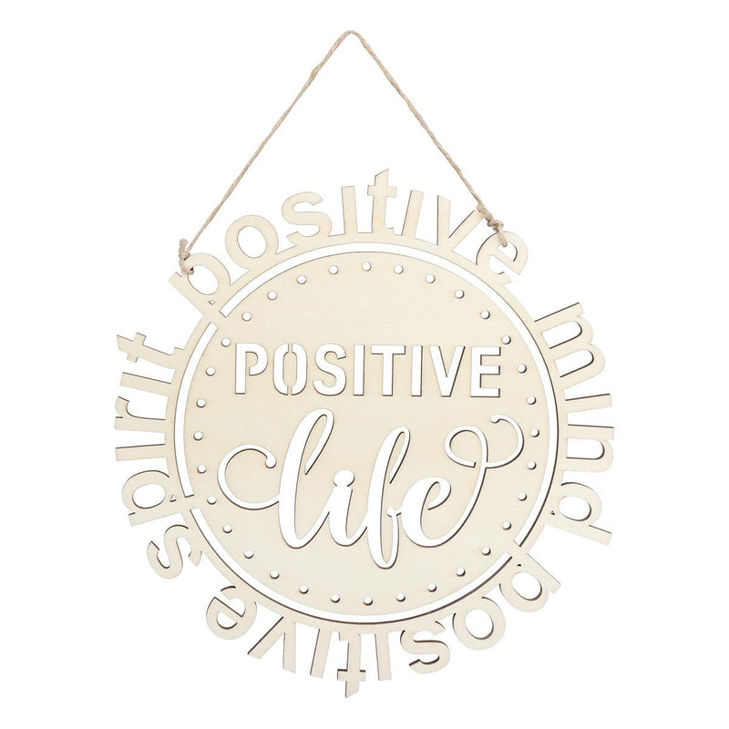 Beige Urban Crafter Plywood Positive Life Hanging Sign Objects