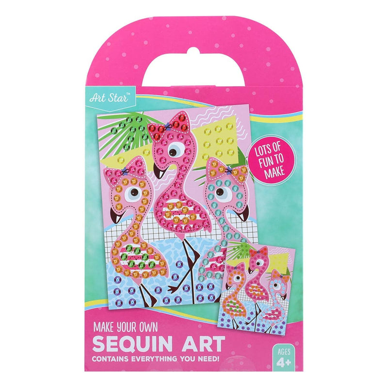 Dark Khaki Artstar MYO Flamingoes Sequin Art Makes 1 Kids Craft Kits