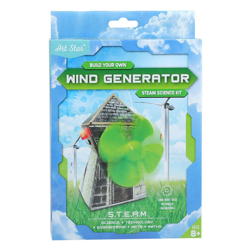 Lime Green Art Star Build Your Own Wind Generator STEAM Science Kit Kids STEM & STEAM Kits