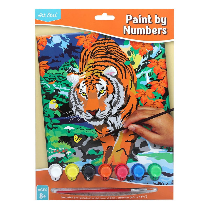 Coral Art Star Paint By Number Small Tiger Kids Craft Kits