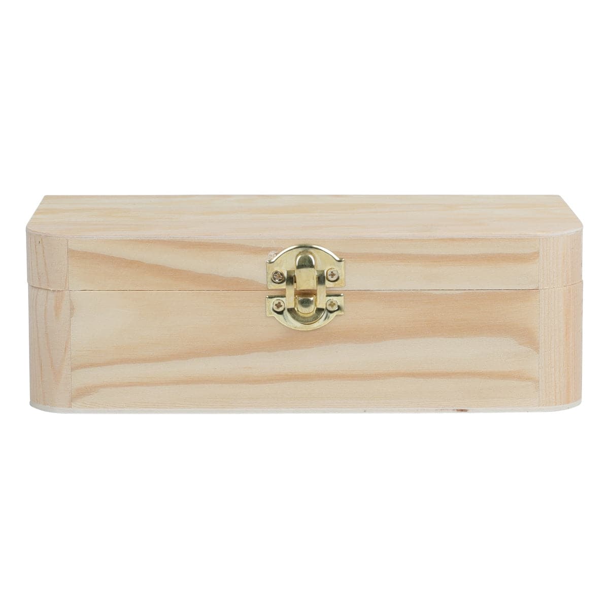 Tan Urban Crafter Pine & Plywood Curved Edge Box 20 x 9 x 6.5cm Boxes