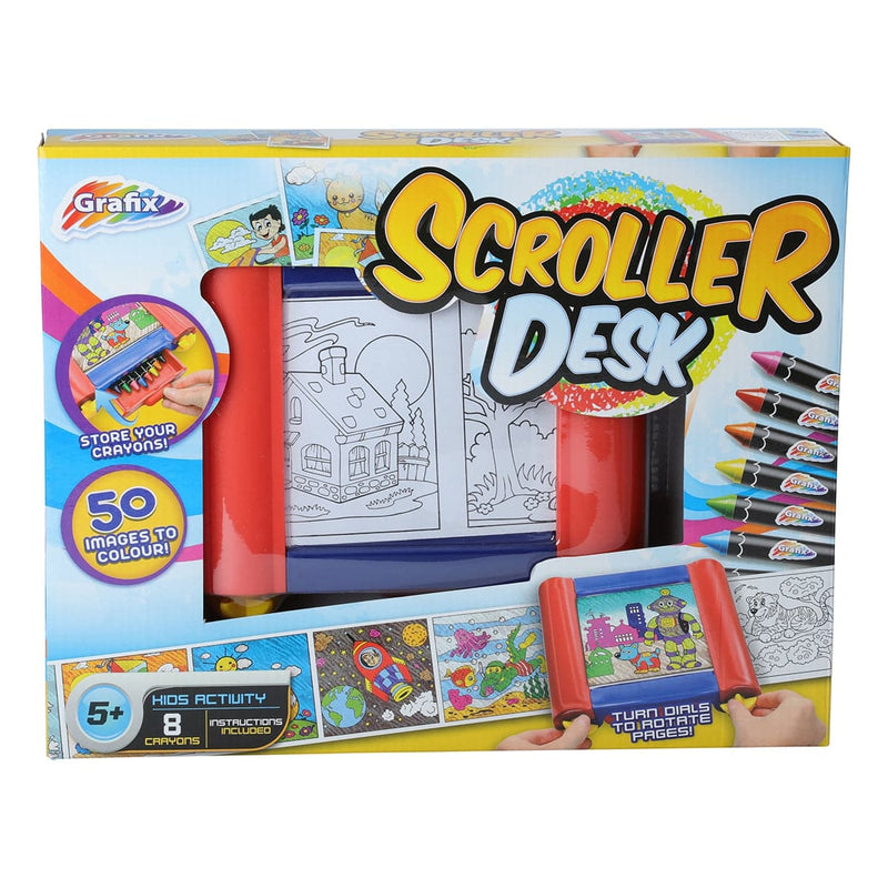 Chocolate Grafix Scroller Desk Kids Activity Pack Kids Craft Kits