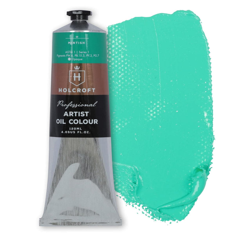 Medium Turquoise Holcroft Artist Oil Paint Mintish S1 120ml Oil