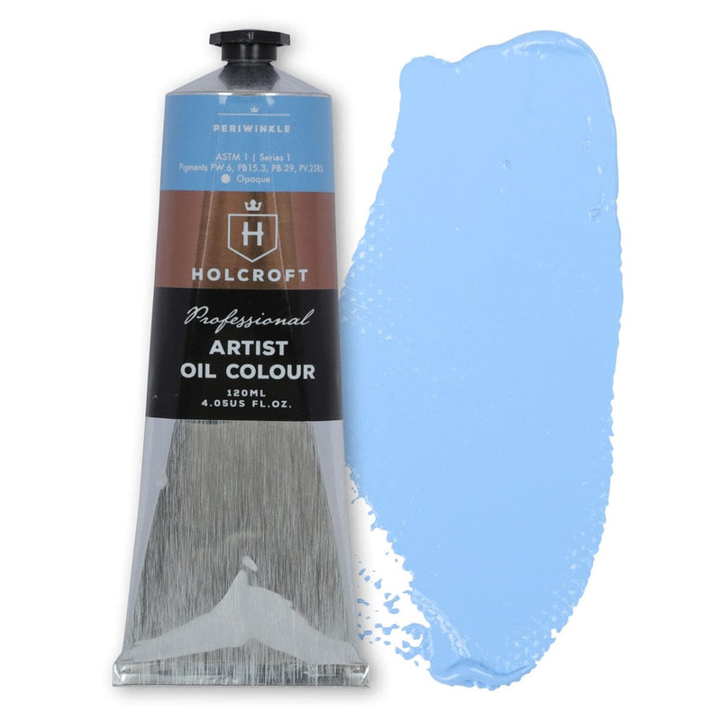 Light Sky Blue Holcroft Artist Oil Paint 120ml-Periwinkle Blue S1 Oil