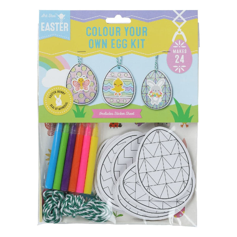 Dark Khaki Art Star Easter Colour Your Own Egg Kit Makes 24 Easter