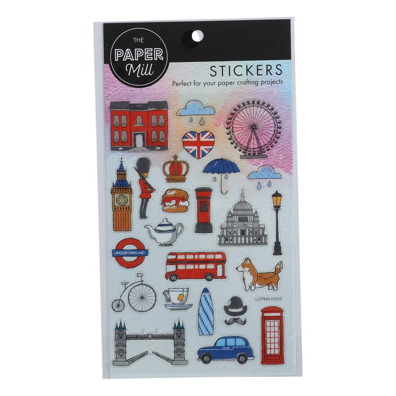Gray The Paper Mill Epoxy Stickers London Stickers