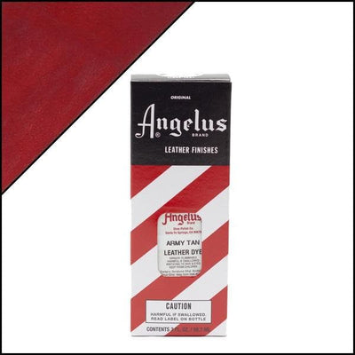 Brown Angelus Leather Dye Army Tan #010 3Oz/88.72Ml Leather Dyes