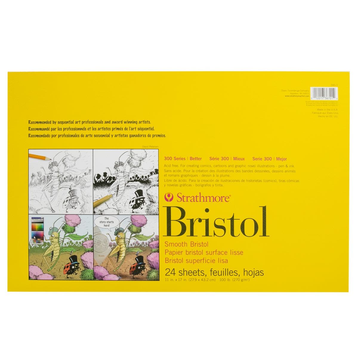 Strathmore Bristol Smooth Paper Loose Sheets 11"x17" 24 Sheets