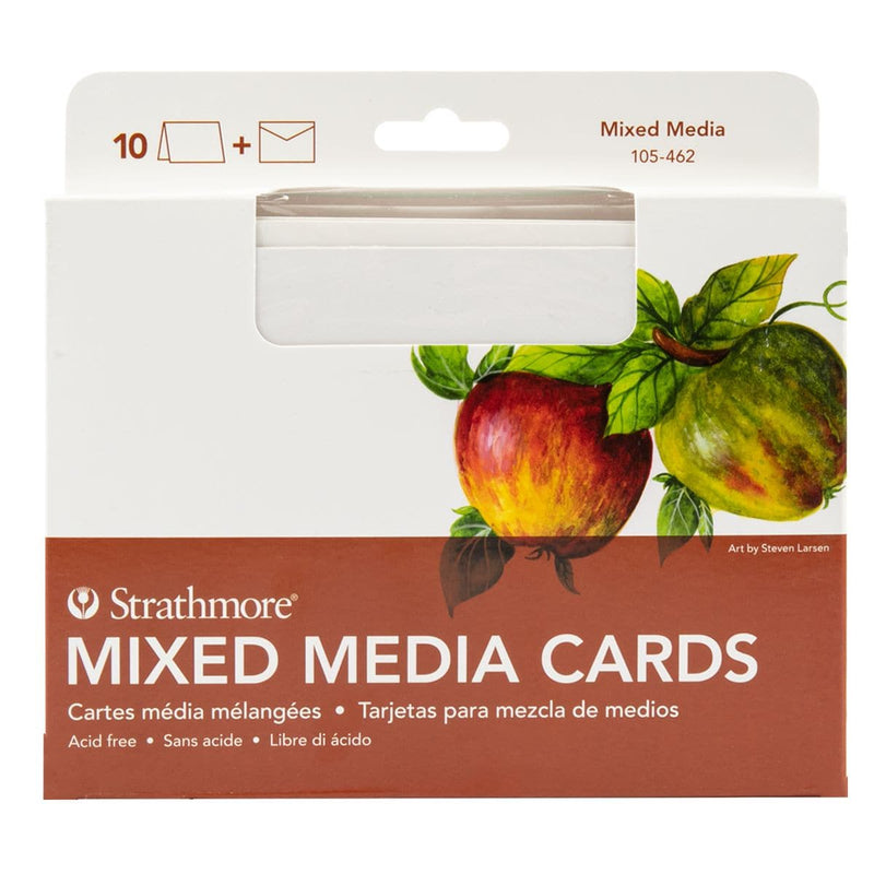Antique White Strathmore Cards & Envelopes 5"X6.875" 10/Pkg - Mixed Media Cards and Envelopes