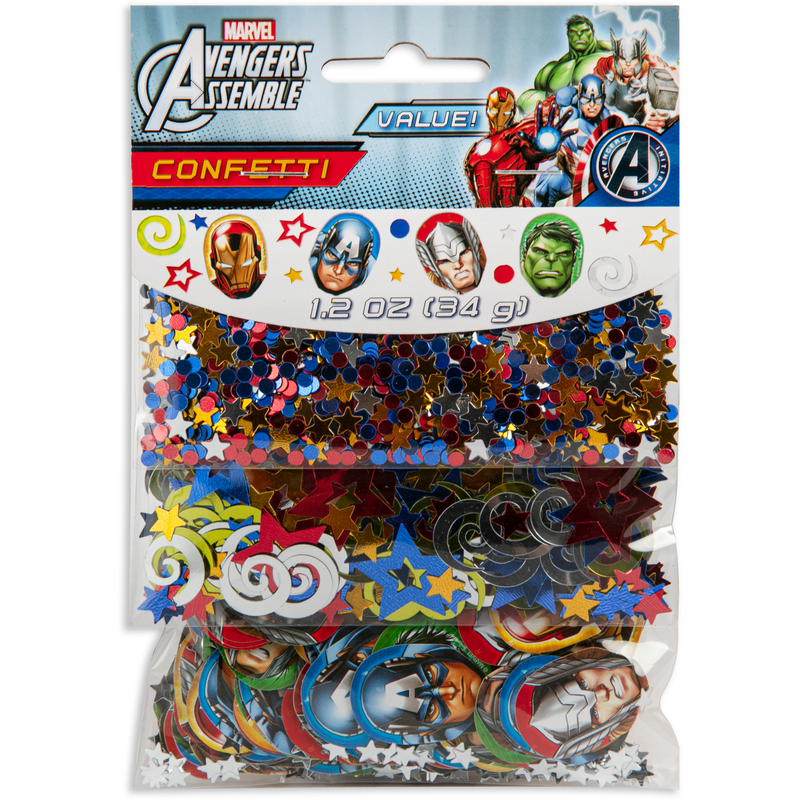 Gray Avengers Assemble Value Confetti 34g Party Supplies