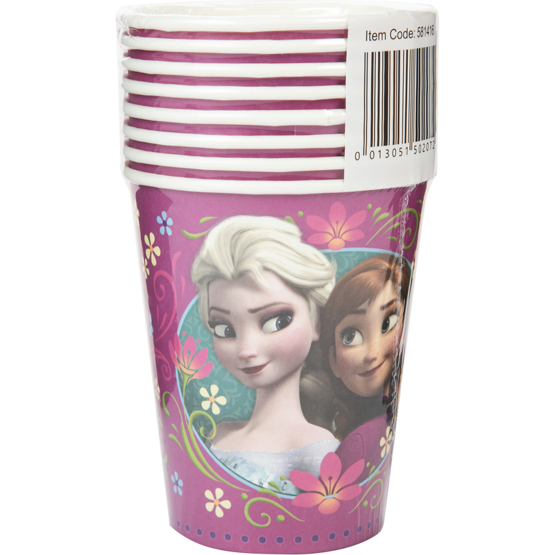 Gray Frozen Cups 266ml (8 Pieces) Party Supplies