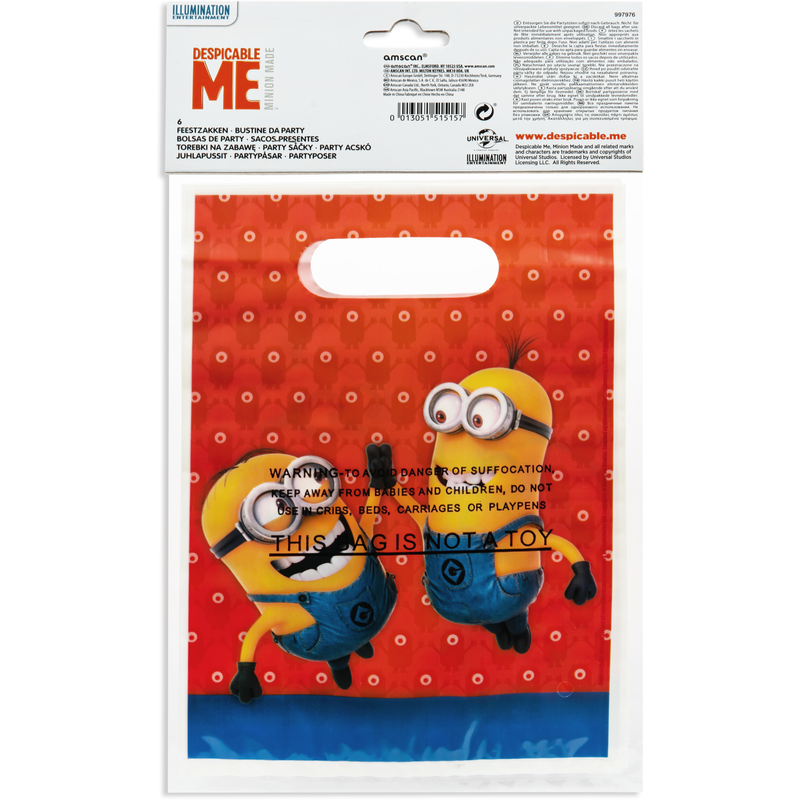 Dark Slate Gray Minions Loot Bags Party Supplies