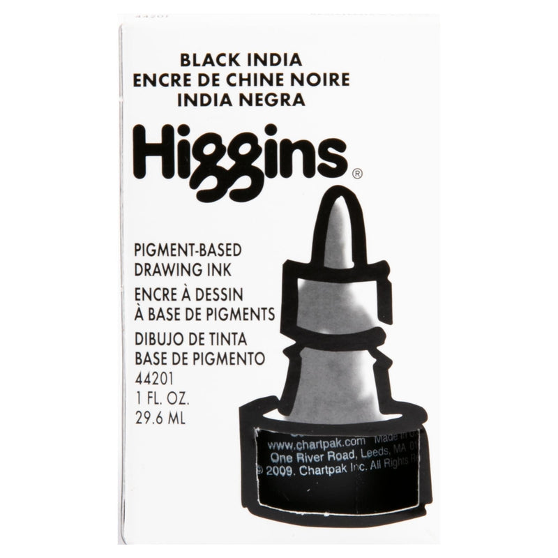 Black Higgins India Ink 1oz-Matte Black Inks