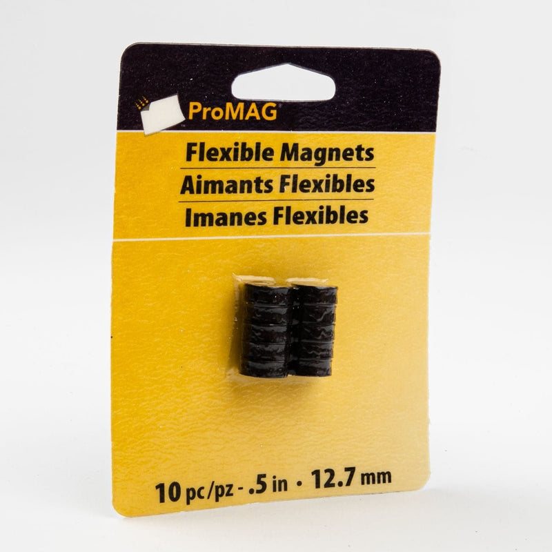 Goldenrod ProMag Flexible Round Magnets 12.7mm x 10 Pieces Magnets
