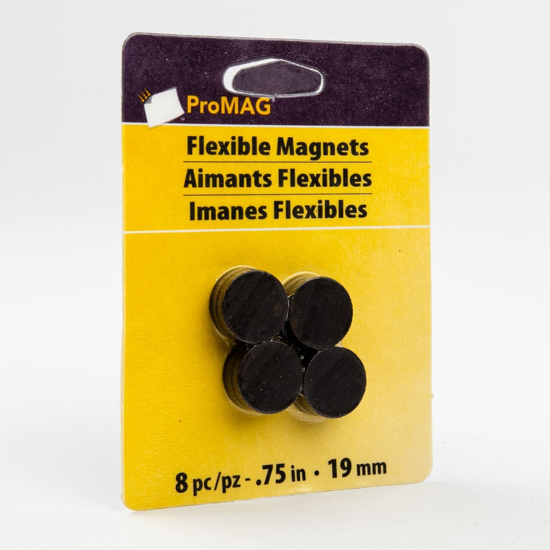 Gold ProMag Flexible Round Magnets 19mm x 8 Pieces Magnets