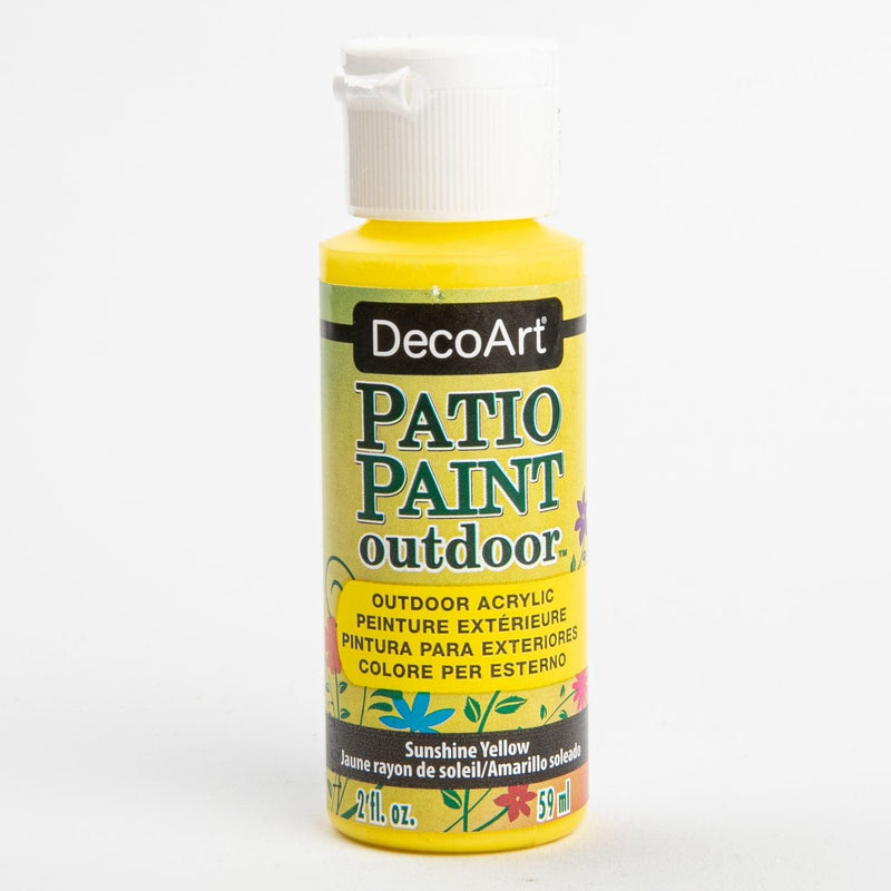 Light Goldenrod DecoArt Patio Paint 59ml Sun Yellow Outdoor Paint
